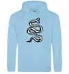 Женская толстовка (худи) Snake bones Голубой фото
