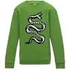 Детский Свитшот Snake bones Лаймовый фото