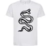 Детская футболка Snake bones Белый фото