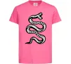 Детская футболка Snake bones Ярко-розовый фото