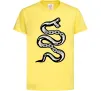 Детская футболка Snake bones Лимонный фото