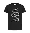 Детская футболка Snake bones Черный фото