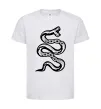 Детская футболка Snake bones Белый фото