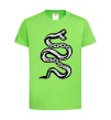 Детская футболка Snake bones Лаймовый фото