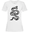 Женская футболка Snake bones Белый фото