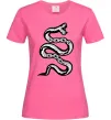 Женская футболка Snake bones Ярко-розовый фото