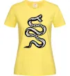 Женская футболка Snake bones Лимонный фото