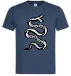 Чоловіча футболка Snake bones Темно-синій фото
