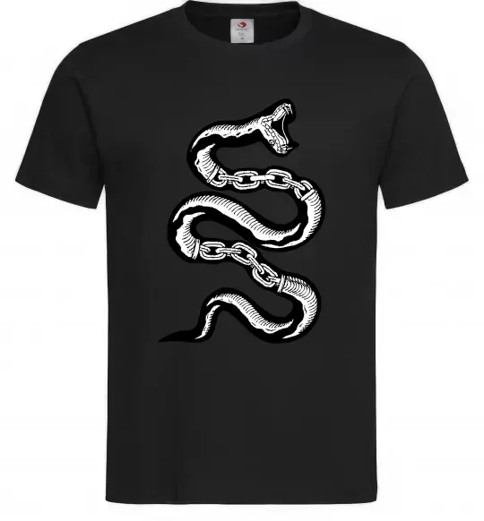 Чоловіча футболка Snake bones Чорний фото