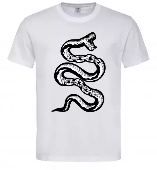 Чоловіча футболка Snake bones Білий фото