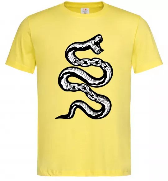 Чоловіча футболка Snake bones Лимонний фото