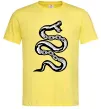 Чоловіча футболка Snake bones Лимонний фото