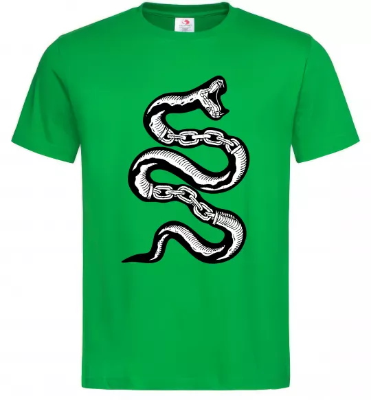 Чоловіча футболка Snake bones Зелений фото