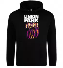Чоловіча толстовка (худі) Linkin Park band Чорний фото