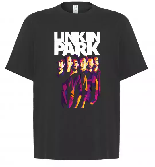 Футболка Оверсайз Linkin Park band Черный фото