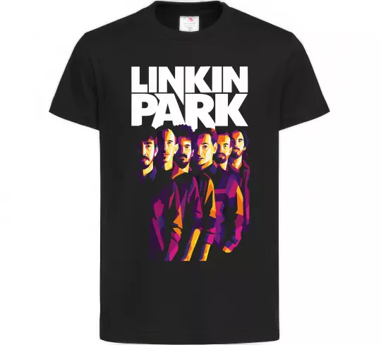Дитяча футболка Linkin Park band Чорний фото