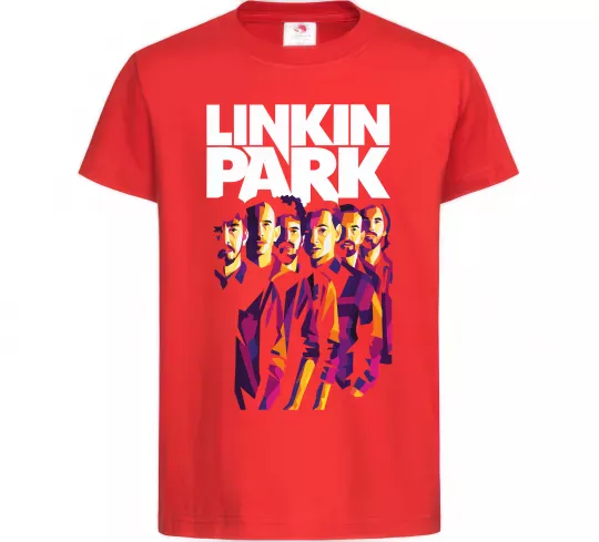 Дитяча футболка Linkin Park band Червоний фото
