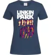 Женская футболка Linkin Park band Темно-синий фото