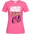 Женская футболка Linkin Park band Ярко-розовый фото