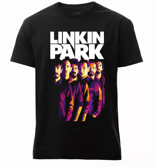 Мужская премиум футболка Linkin Park band Черный фото