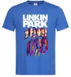 Чоловіча футболка Linkin Park band Яскраво-синій фото