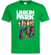 Чоловіча футболка Linkin Park band Зелений фото