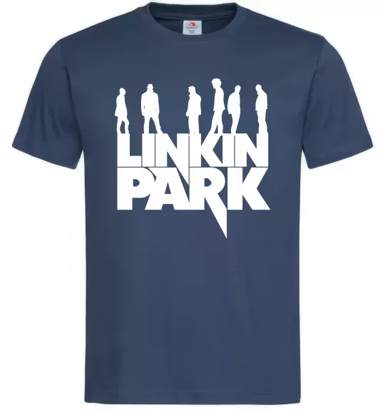 Чоловіча футболка Linkin Park силуети Темно-синій фото
