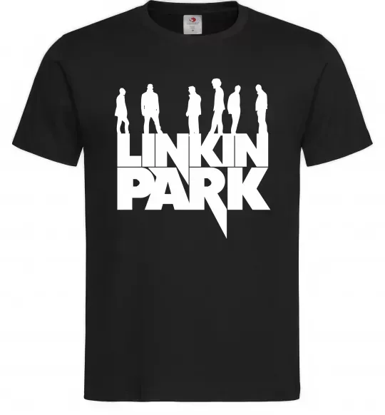 Чоловіча футболка Linkin Park силуети Чорний фото