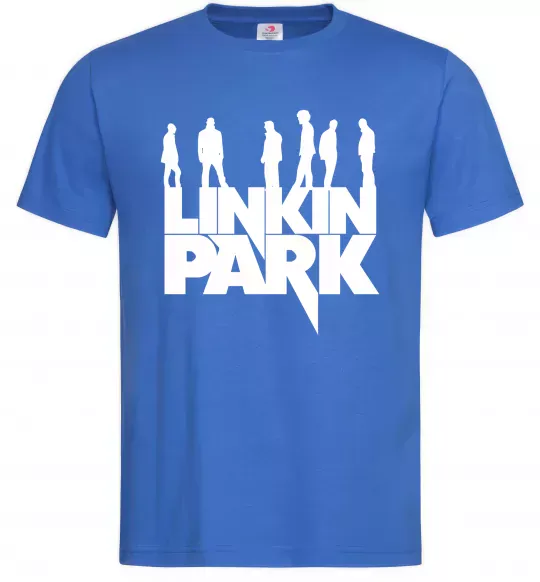 Чоловіча футболка Linkin Park силуети Яскраво-синій фото
