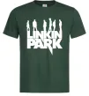 Чоловіча футболка Linkin Park силуети Темно-зелений Чоловіча футболка Linkin Park силуети Темно-зелений фото