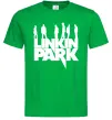 Чоловіча футболка Linkin Park силуети Зелений Чоловіча футболка Linkin Park силуети Зелений фото