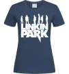 Женская футболка Linkin Park силуети Темно-синий фото