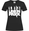 Женская футболка Linkin Park силуети Черный фото