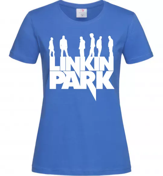 Женская футболка Linkin Park силуети Ярко-синий фото
