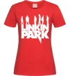 Женская футболка Linkin Park силуети Красный фото