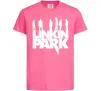 Дитяча футболка Linkin Park силуети Яскраво-рожевий фото