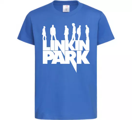 Дитяча футболка Linkin Park силуети Яскраво-синій фото