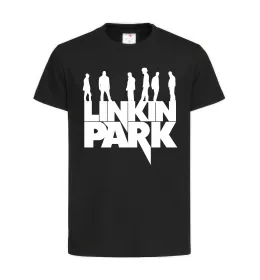 Детская футболка Linkin Park силуети Черный фото