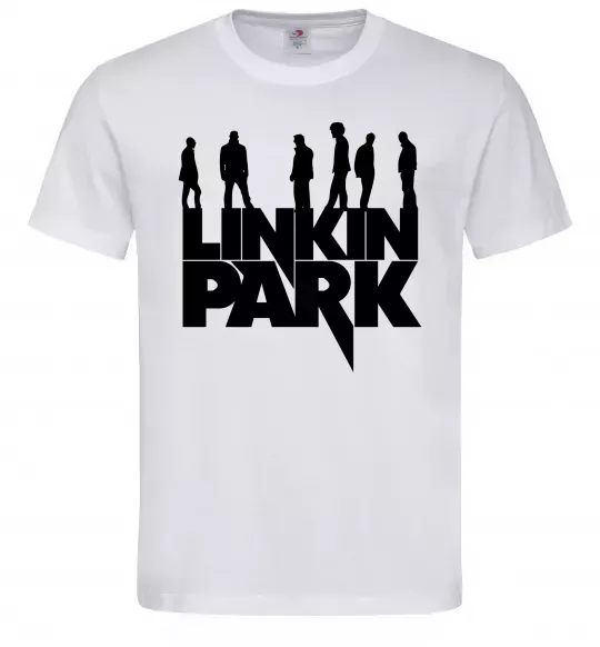 Чоловіча футболка Linkin Park силуети Білий фото