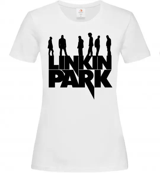 Женская футболка Linkin Park силуети Белый фото