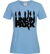 Женская футболка Linkin Park силуети Голубой фото