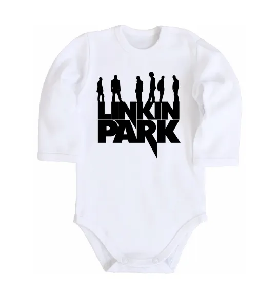 Детский боди Linkin Park силуети Белый фото