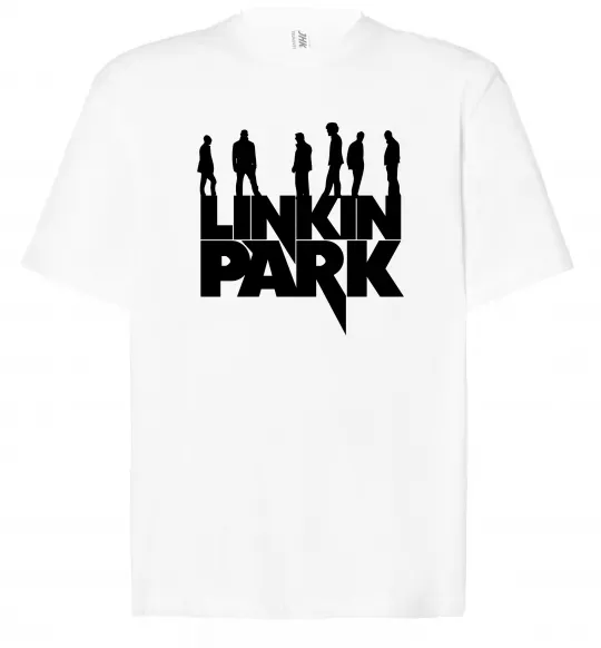 Футболка Оверсайз Linkin Park силуети Белый фото