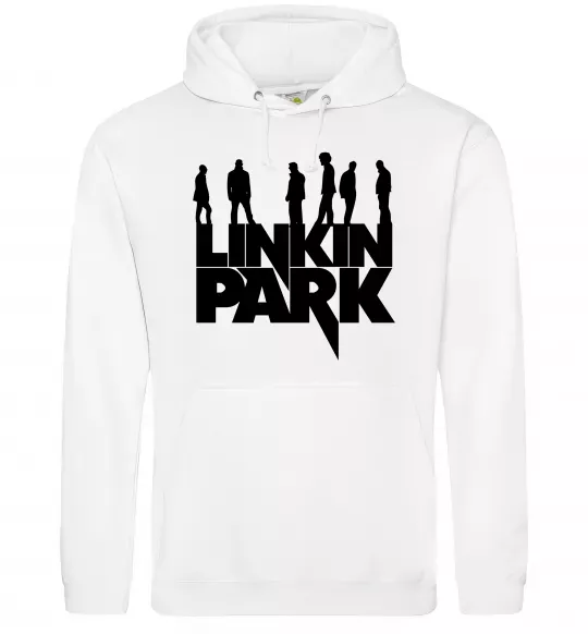Женская толстовка (худи) Linkin Park силуети Белый фото