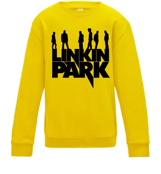 Детский Свитшот Linkin Park силуети Солнечно желтый фото