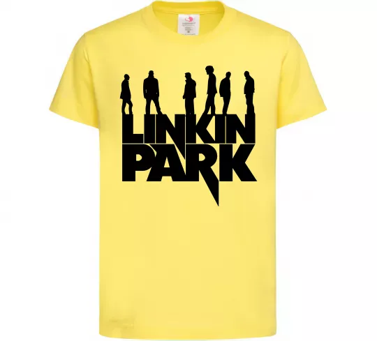 Дитяча футболка Linkin Park силуети Лимонний фото