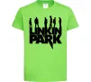 Дитяча футболка Linkin Park силуети Лаймовий фото