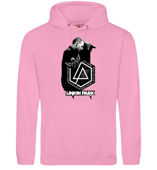 Женская толстовка (худи) Linkin Park Chester Розовый фото