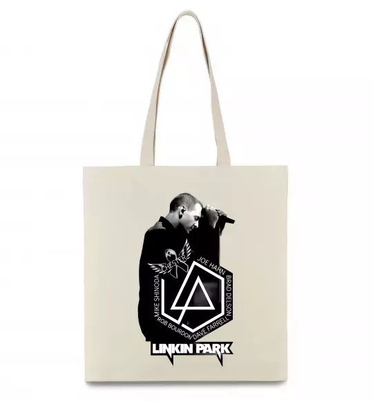 Еко-сумка Linkin Park Chester Бежевий фото