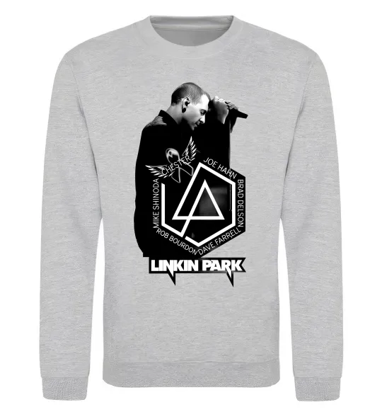Свитшот Linkin Park Chester Серый меланж фото